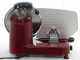 DCG AS2495 Red - Meat Slicer with 250mm stainless steel blade - Die-cast aluminium body - 300W