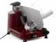 DCG AS2495 Red - Meat Slicer with 250mm stainless steel blade - Die-cast aluminium body - 300W