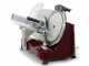 DCG AS2495 Red - Meat Slicer with 250mm stainless steel blade - Die-cast aluminium body - 300W