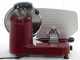 DCG AS2495 Red - Meat Slicer with 250mm stainless steel blade - Die-cast aluminium body - 300W