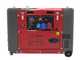GeoTech Pro DGP8500SE-3 - 6 kW Wheeled Silenced Diesel Power Generator with AVR - DC 5.5 kW Full-Power + Three-phase ATS