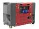 GeoTech Pro DGP8500SE-3 - 6 kW Wheeled Silenced Diesel Power Generator with AVR - DC 5.5 kW Full-Power + Three-phase ATS