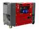 GeoTech Pro DGP8500SE-3 - 6 kW Wheeled Silenced Power Generator with AVR - DC 5.5 kW Full-Power + Single-phase ATS