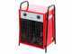 GeoTech EH 2200 T - Electric Hot Air Generator with Fan - 22 kW - Three-phase 