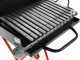Wood-fired Barbecue with 45x34 Stainless Steel Grid and V Grooves for Grease Recovery - Foldable and Portable