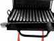 Wood-fired Barbecue with 45x34 Stainless Steel Grid and V Grooves for Grease Recovery - Foldable and Portable