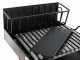Wood-fired Barbecue with 45x34 Stainless Steel Grid and V Grooves for Grease Recovery - Foldable and Portable