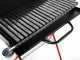 Large-sized Wood-fired Barbecue - 64x34 Grid and V Grooves for Grease Recovery - Foldable and Portable
