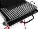 Large-sized Wood-fired Barbecue - 64x34 Grid and V Grooves for Grease Recovery - Foldable and Portable