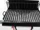 Large-sized Wood-fired Barbecue - 64x34 Grid and V Grooves for Grease Recovery - Foldable and Portable