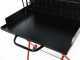 Large-sized Wood-fired Barbecue - 64x34 Grid and V Grooves for Grease Recovery - Foldable and Portable