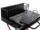 Large-sized Wood-fired Barbecue - 64x34 Grid and V Grooves for Grease Recovery - Foldable and Portable