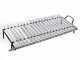 Large-sized Wood-fired Barbecue - 64x34 Grid and V Grooves for Grease Recovery - Foldable and Portable