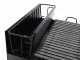 Large-sized Wood-fired Barbecue - 64x34 Grid and V Grooves for Grease Recovery - Foldable and Portable