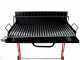 100 cm Wood-fired Barbecue with 98x48 Stainless Steel Grid and V Grooves for Grease Recovery - Foldable and Portable