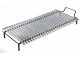 100 cm Wood-fired Barbecue with 98x48 Stainless Steel Grid and V Grooves for Grease Recovery - Foldable and Portable