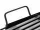 100 cm Wood-fired Barbecue with 98x48 Stainless Steel Grid and V Grooves for Grease Recovery - Foldable and Portable