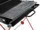 100 cm Wood-fired Barbecue with 98x48 Stainless Steel Grid and V Grooves for Grease Recovery - Foldable and Portable
