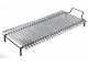 100 cm Wood-fired Barbecue with 98x48 Stainless Steel Grid and V Grooves for Grease Recovery - Foldable and Portable