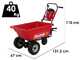 Snapper ESXDUC82 Electric Wheelbarrow with Wheels - Self-propelled Battery-Powered Wheelbarrow 2Ah/82V