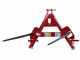 GeoTech - Tractor-mounted loading forks for hay Bales - 3-point hitch tractor connection