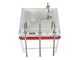 Grifo Three-spout - Manual Filling Machine with Stainless Steel Spouts and Plastic Tank