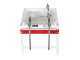 Grifo Two-spout - Manual Filling Machine with Stainless Steel Spouts and Plastic Tank