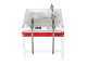 Grifo Two-spout - Manual Filling Machine with Stainless Steel Spouts and Enamelled Steel Tank