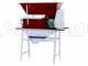 Stand in enamelled steel for grape crusher-destemmers