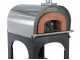 AgriEuro Top-Line Cibus Inox 800 - Outdoor Wood-fired Oven for with 80 &Oslash; Chamber, 5 Pizzas