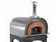 AgriEuro Top-Line Cibus Inox 800 - Outdoor Wood-fired Oven for with 80 &Oslash; Chamber, 5 Pizzas
