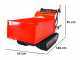 AMA TAG500T Tracked Power Barrow with extensible dumper - Load capacity 500 Kg