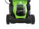 Greenworks G40LM41 Electric Battery-powered Lawn Mower 40V - 41 cm cutting width - 4A battery