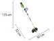 Greenworks G40LT Electric Edge Strimmer - Battery-powered Edge Strimmer  - BATTERY AND BATTERY CHARGER NOT INCLUDED