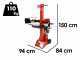 GeoTech SPVE 8-55 Vertical Log Splitter with Single-Phase Electric Motor - 8 Tons
