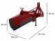 AgriEuro LLM120 Tractor-mounted Grader Blade - Medium Series - Swivel Ring and Rotating Blade