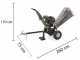 BlackStone BC 1500 LE - Professional petrol garden shredder - Loncin 15 HP petrol engine