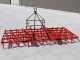 AgriEuro EPM50 fixed tooth harrow - medium series - portable / towed - 50 teeth, foldable - 250 cm