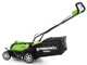 Greenworks G40LM35 40 V Battery-powered Electric Lawn Mower - 35 cm Cutting Width - WITHOUT BATTERY AND BATTERY CHARGER