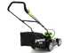 Greenworks G40LM35 40 V Battery-powered Electric Lawn Mower - 35 cm Cutting Width - WITHOUT BATTERY AND BATTERY CHARGER