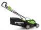 Greenworks G40LM35 40 V Battery-powered Electric Lawn Mower - 35 cm Cutting Width - WITHOUT BATTERY AND BATTERY CHARGER