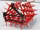 AgriEuro EPPR50 heavy-duty reinforced fixed tooth harrow -  portable / towed - 50 teeth - 250 cm