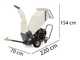 BlackStone GBD-1500 LE - Professional petrol garden shredder - 15 HP Loncin engine