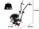 Benassi BL 20 -  4.5 HP Petrol Garden Tiller - Loncin LC1P65FE Engine