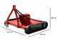 GeoTech Pro flat tractor mounted rotary slasher with vertical axis model SLP 110