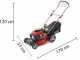 GeoTech Pro S46-140BG Petrol Lawn Mower - Self-propelled 2 in 1: Grass Collection + Rear Discharge