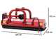 GeoTech Pro RMF200 - Reversible Tractor-mounted Flail Mower - Medium-heavy Series - Hydraulic Shift