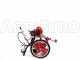 GeoTech HPBC 550 - Fuel-mix wheeled push Brush cutter