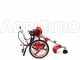 GeoTech HPBC 550 - Fuel-mix wheeled push Brush cutter