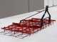 AgriEuro EPL46 heavy-duty reinforced fixed tooth harrow - portable / towed - 46 teeth, foldable - 225 cm